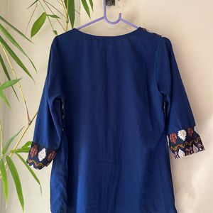 Navy Blue Kurti