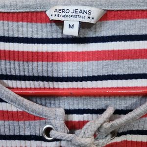 Aesthetic Beautiful Aero Jeans Womens Top 🖤❤️