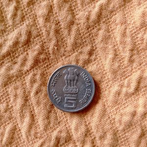 INDIAN FIVE (5) RUPEE COIN  💛💛