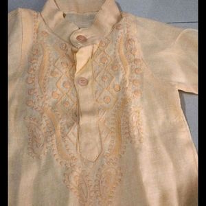 Chikankari Kurta Pajama Set (6-9 Months)