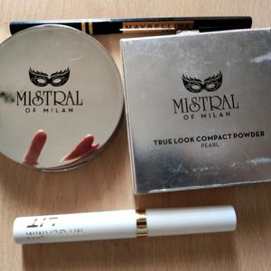 Compact, Kajal & Lip Gloss Combo