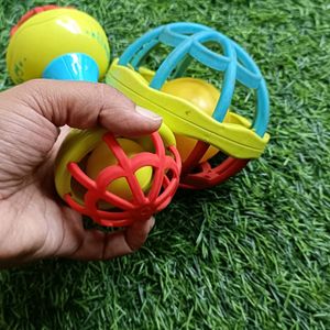 Ball With Rattle Toys For Kids Infants