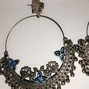 Brand New Ethenic peacock  design earrings