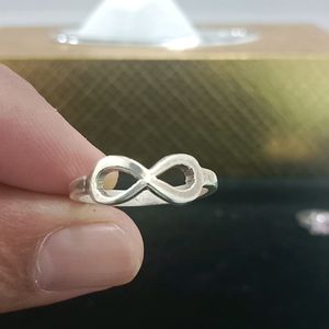 Pure 92.5 Silver Infinity Ring.