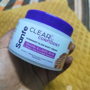 Sanfe Clear & Confident Overnight Glow Body Cream