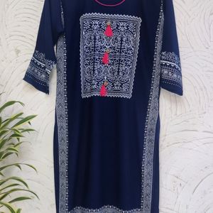 (New) Navy Blue Kurta, Only Tag Missing