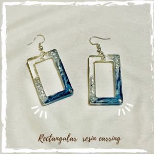 Rectangular Resin Earring