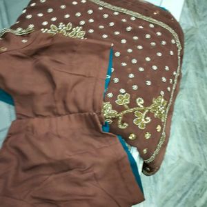 Full Work Saree In Double Shead