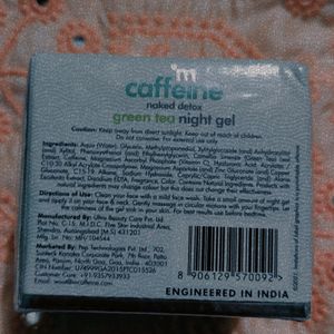 mCaffeine Night Cream Gel for Reducing Fine Lines