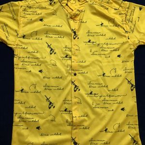 Men Gold Colour Shirt