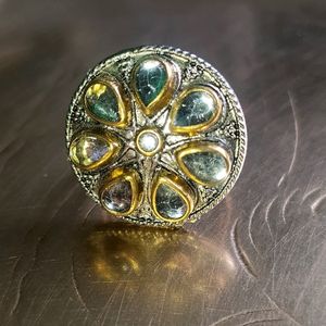 Beautiful Kundan Finger Ring