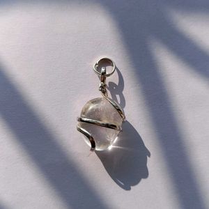 Clear quartz Crystal Pendant