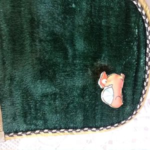 Green Velvet Pouch