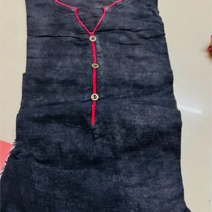 Long Black Kurti