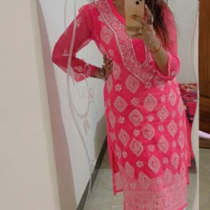 Chikankari Kurti With Inner