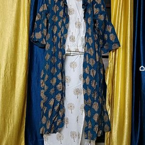 New Kurti Plazzo And Shrug Set