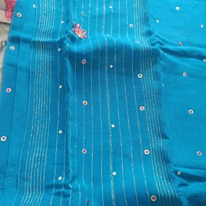 Chiffon Saree Blue