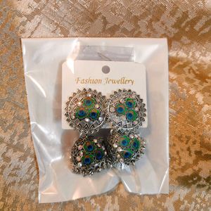 ❤️Sale Price ❤️Peacock 🦚 Jhumkas