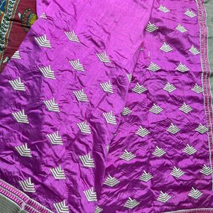 Party Wear Chanderi Silk Saree With Ready Blause