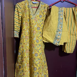 Biba Yellow Color Kutti Set (36) For Sale 🔥🔥