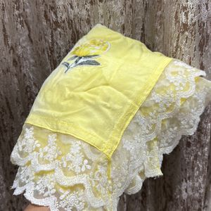 Lemon Yellow Shaded Dupatta