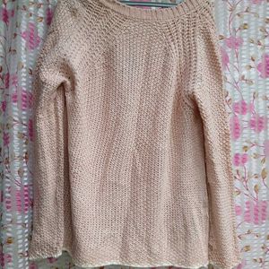 Beige Chunky Cardigan Sweater