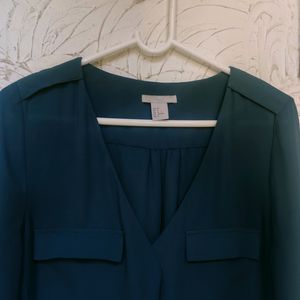 H&M Teal colour Shirt