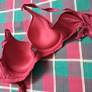 Stylish Padded Rose Pink Bra For Women