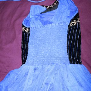 Girls Blue Partywear / Festive Dress