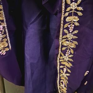 Beautiful Dark Purple SHARARA AND TOP