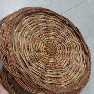 Fruit Basket And Golden Plate