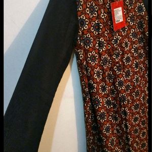 Biba Kalamkari Asymmetric Kurta