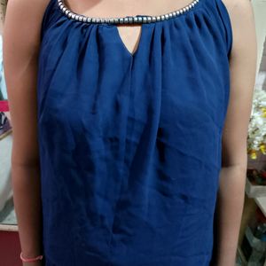 Blue Style Back Stylish Top