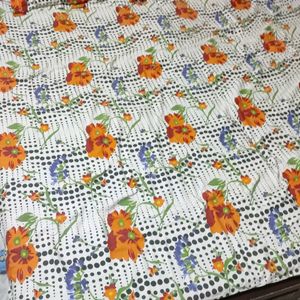 Multi Floral Print Double Bedsheet 6×6 With Covers