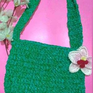 Crochet Ocean 🌊 Green 💚 Bag