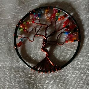 Colorful Tree Of Life Copper Wire Art