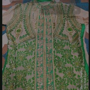 Kurti Set With Two Colours Dupatta