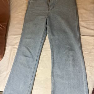 Blue Wide leg denim jeans