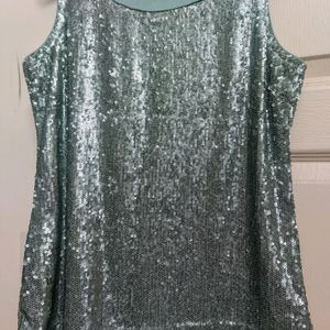 Sequins Blue Top