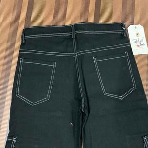 O-78 Size 28 Cargo Women Denim Jeans