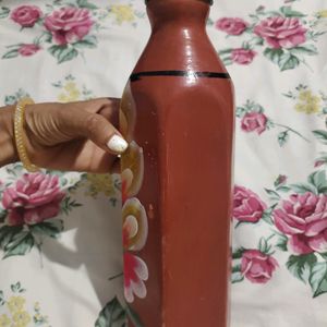 Mitti Water Bottle And 4 Glasses