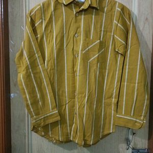 Mustard Full Shirt For Boys