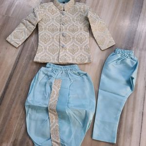 Sky-blue Color Traditional Wear For Boys