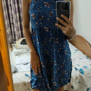 Tokyo Talkies Blue Floral Dress