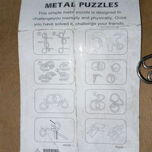 6 Metal Puzzles