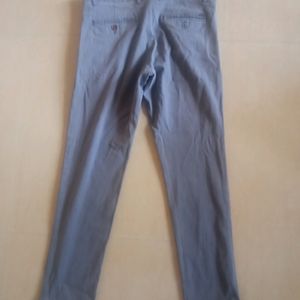 Textured Slim Fit Trousers