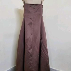 Plus Size Satin Gown