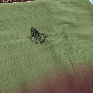 Two Colore Combination Saree