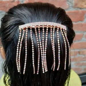 Hair Clip Rose Gold And Silver Colour