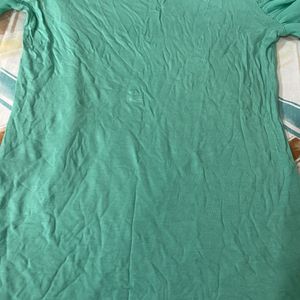 Sea Green Tshirt Wid Stylish Sleeves